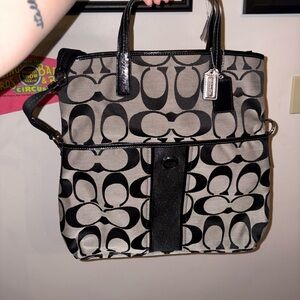 Coach tote folding bag